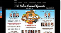 Desktop Screenshot of mtsalemrevivalgrounds.com