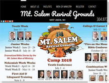 Tablet Screenshot of mtsalemrevivalgrounds.com